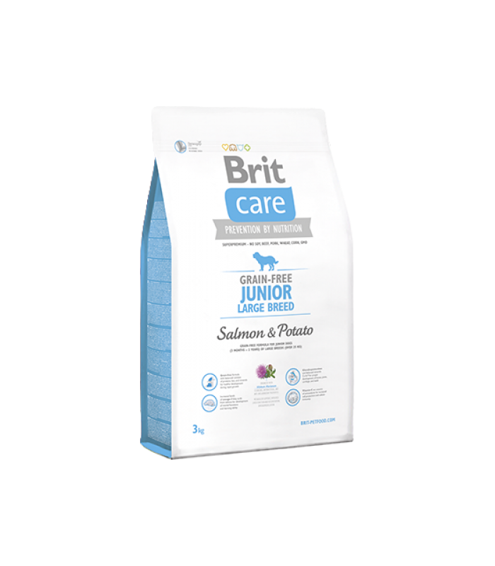Brit Care Grain Free Junior Large Breed SALMON & POTATO 3kg
