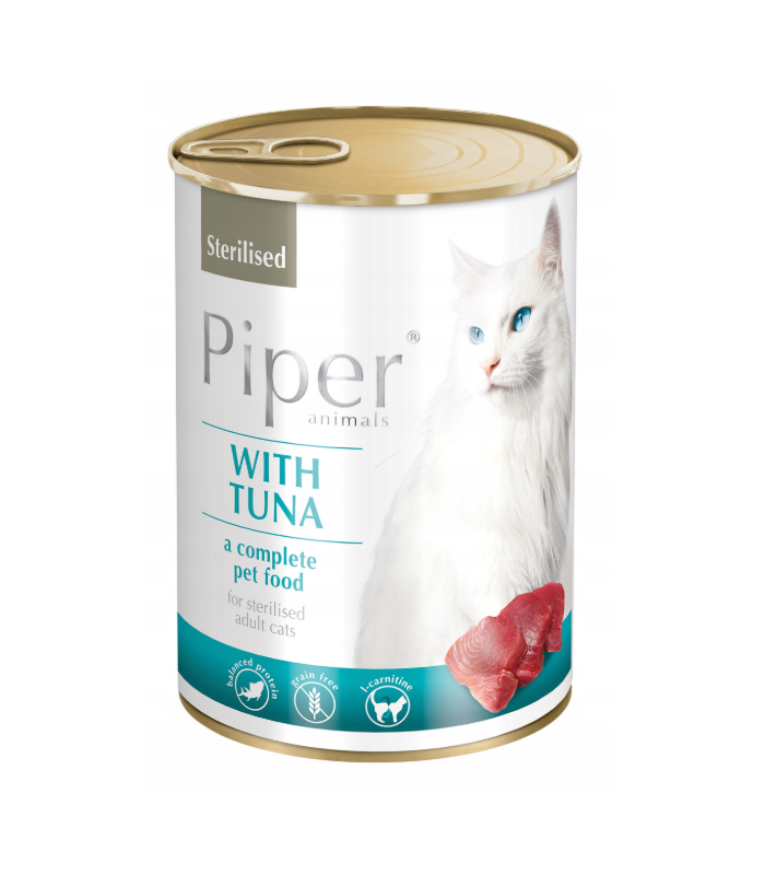 PIPER karma mokra dla kota sterylizowanego z tuńczykiem Dolina Noteci 400g