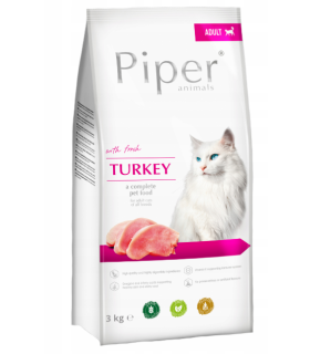 PIPER Premium Sucha karma dla kotów z indykiem 3kg