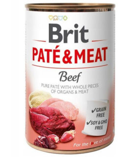 Brit Pate&Meat Beef WOŁOWINA 6 x 400g