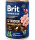 Brit Premium By Nature Chicken & Hearts KURCZAK 400g