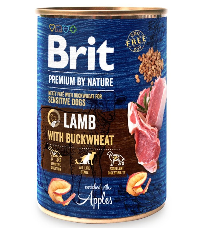 Brit Premium By Nature Lamb & Buckwheat JAGNIĘCINA 400g