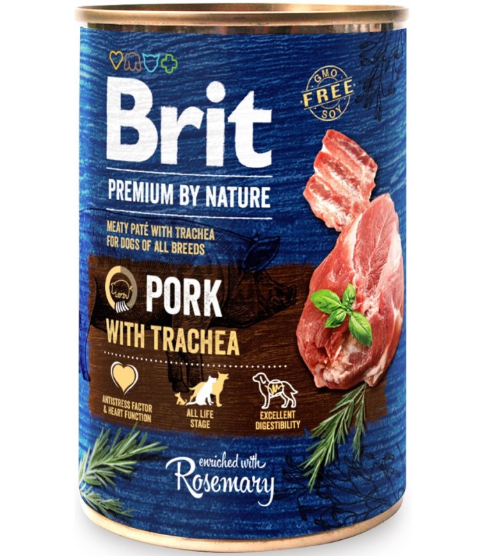 Brit Premium By Nature Pork & Trachea WIEPRZOWINA 400g