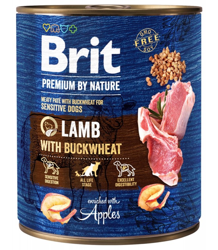 Brit Premium By Nature Lamb & Buckwheat JAGNIĘCINA 800g