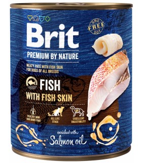 Brit Premium By Nature Fish & Fish Skin RYBY 800g