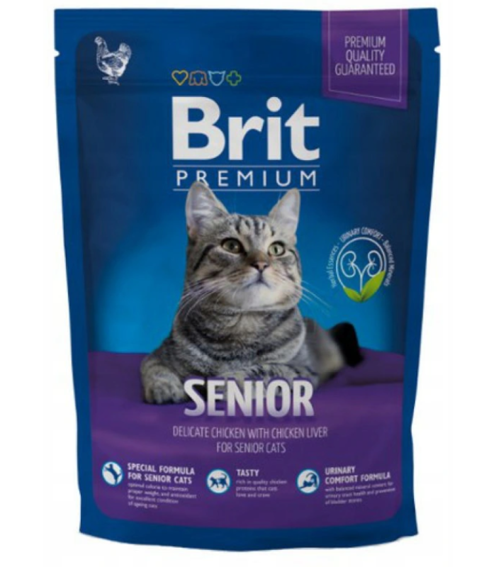 Brit Premium Cat Senior KURCZAK 800 g