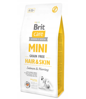 Brit Care-Grain Free Mini Hair & Skin ŁOSOŚ I ŚLEDŹ 7kg