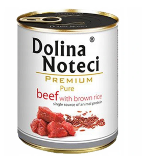 Dolina Noteci Premium Pure karma mokra dla psa z wołowiną i ryżem 800g