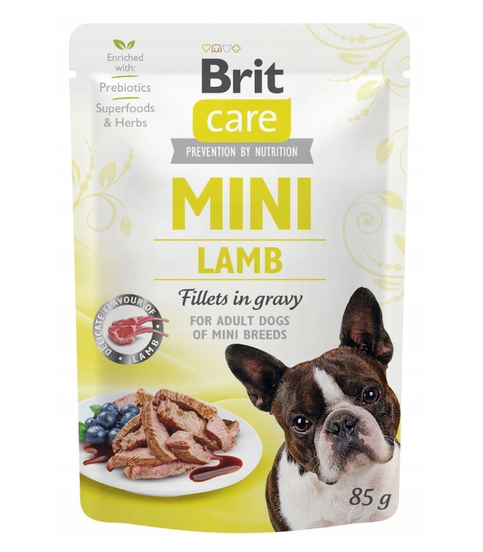 Brit Care Mini Lamb Fillets in Gravy JAGNIĘCINA 85g