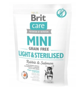 Brit Care Mini Grain-Free LIGHT&STERILISED 400g