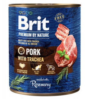 Brit Premium By Nature Pork with Trachea WIEPRZOWINA 800g