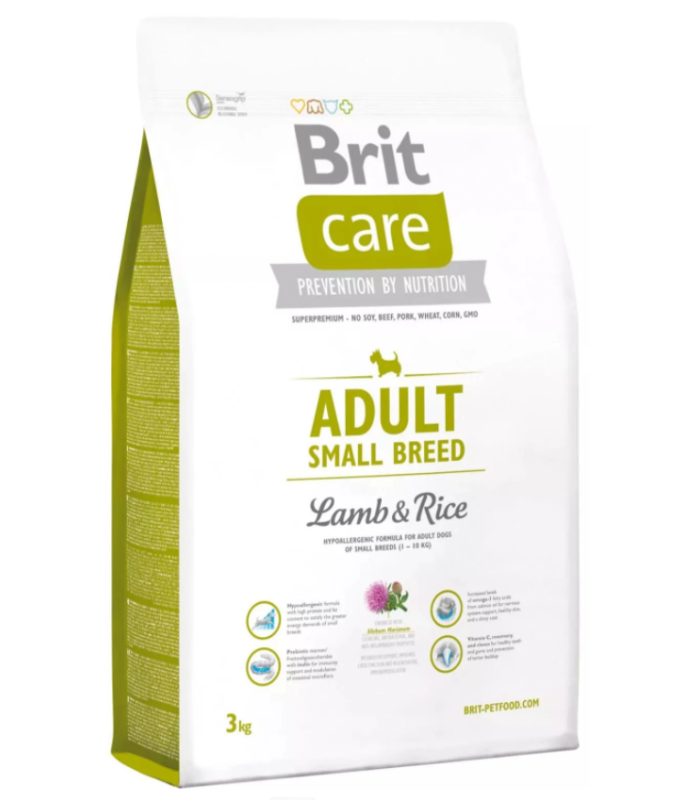 Brit Care Adult Small Breed LAMB & RICE 3kg