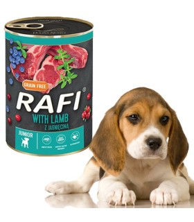 Rafi Junior karma mokra dla psa z jagnięciną Dolina Noteci 400g
