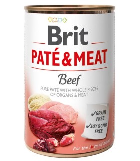 Brit Pate & Meat Dog Beef WOŁOWINA 400g
