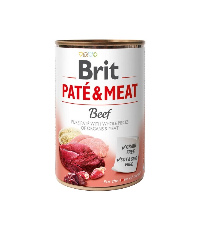 Brit Pate & Meat Dog Beef WOŁOWINA 400g