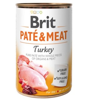 Brit Pate & Meat Dog Turkey INDYK 400g