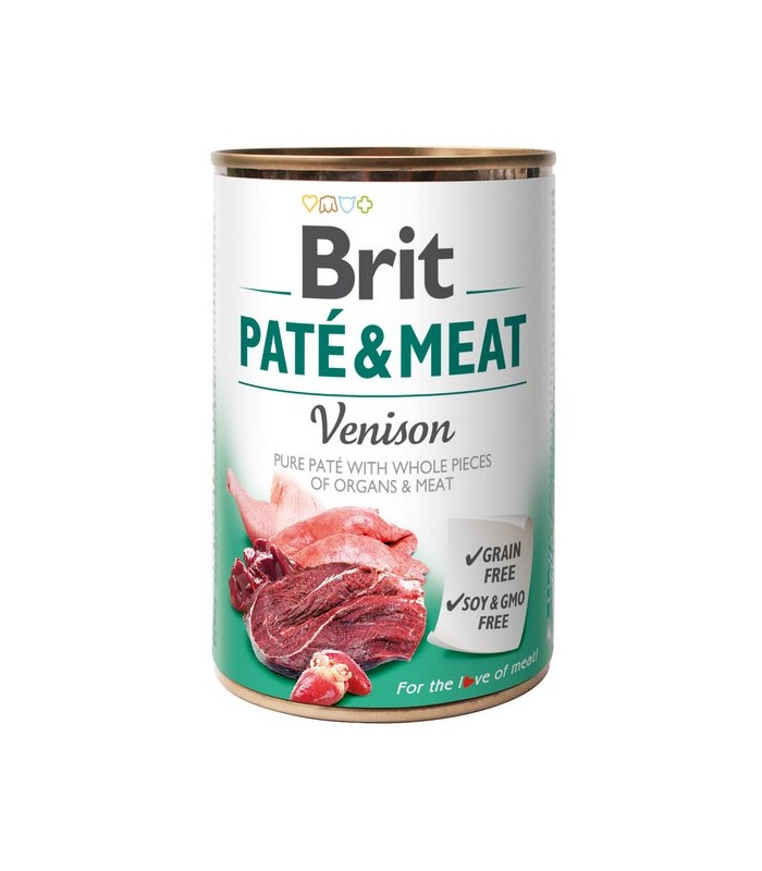 Brit Pate & Meat Dog Venison DZICZYZNA 400g