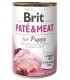 Brit Pate & Meat Dog Puppy KURCZAK I INDYK 400g