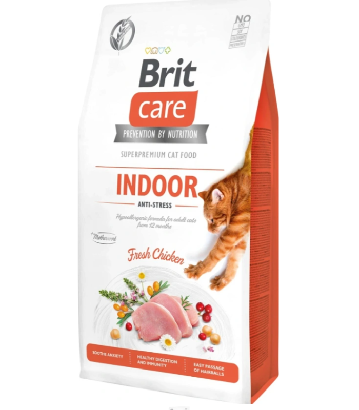 BRIT CARE CAT Grain-free INDOOR Anti Stress 7 kg