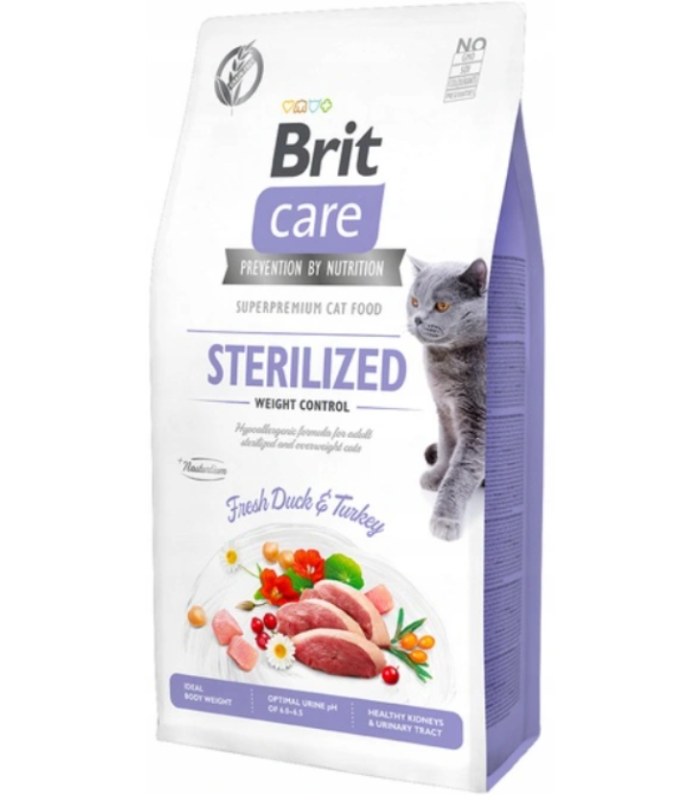 BRIT CARE CAT Grain-Free Sterilized Weight Control 2 kg