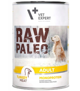 VETEXPERT RAW PALEO Adult Monobiałkowa Turkey INDYK 400g