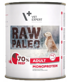 VETEXPERT RAW PALEO Adult Monoprotein Beef WOŁOWINA 800g