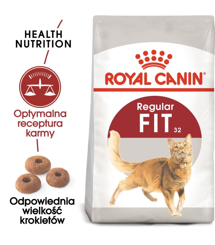 Royal Canin Regular Fit 32 Adult - Karma Sucha dla Kotów Dorosłych Otymalna Masa Ciała 4kg