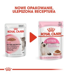 Royal Canin Instictive Kitten - Karma Mokra w Sosie dla Kociąt do 12 Miesiąca Życia 85g