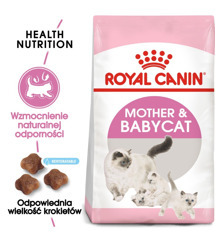 Royal Canin Mother & Baby Cat - Karma Sucha dla Kotek w Okresie Ciąży, Laktacji i Kociąt od 1 do 4 Miesiąca Życia 2kg