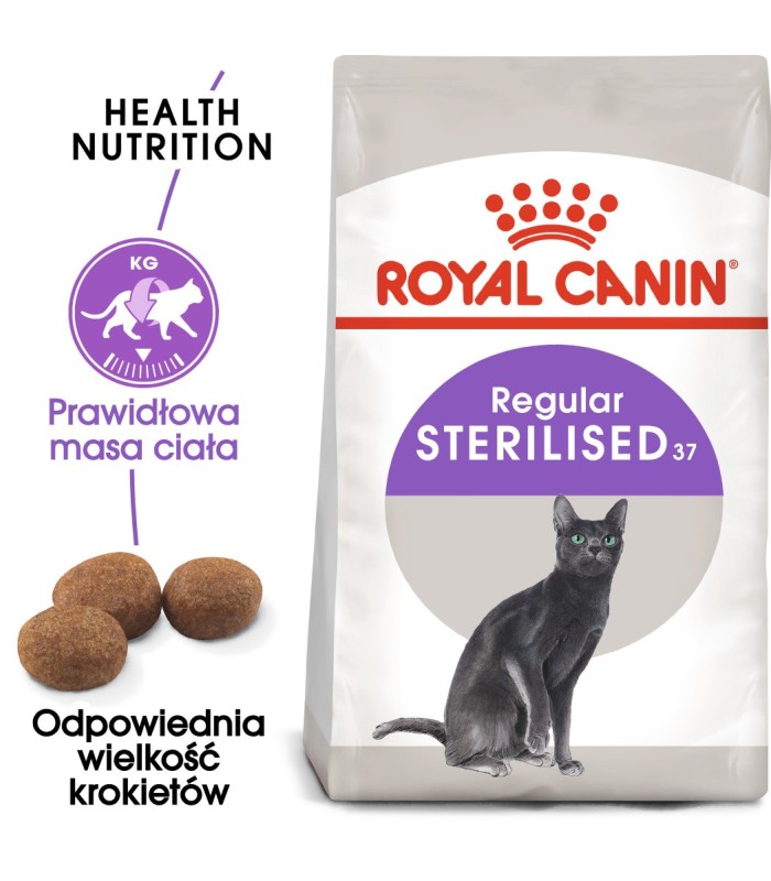 Royal Canin Sterilised 37 Adult - Karma Sucha dla Kotów Sterylizowanych 2kg