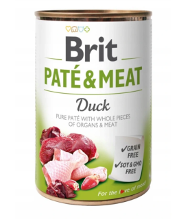 Brit Pate & Meat Dog Duck KACZKA 400g