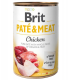Brit Pate & Meat Dog Chicken KURCZAK 400g