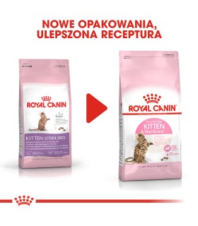 Royal Canin Instictive Kitten Sterilised- Karma Sucha dla Kociąt Sterylizowanych od 6 do 12 Miesiąca Życia 400g