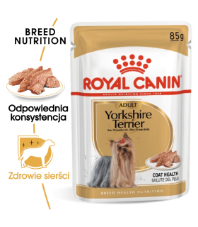 Royal Canin Yorkshire Terrier Adult - Karma Mokra (Pasztet), Psy Dorosłe Rasy Yorkshire Terrier 85g