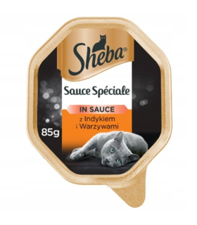 SHEBA Sauce Speciale karma mokra dla kota indyk z warzywami  w Sosie 85g