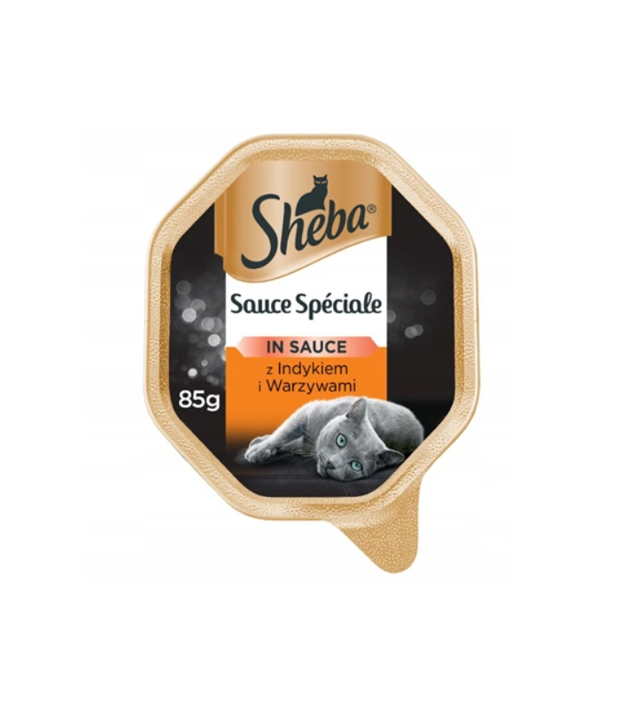 SHEBA Sauce Speciale karma mokra dla kota indyk z warzywami  w Sosie 85g