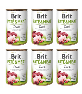 Brit Pate&Meat Duck KACZKA 6x 400g
