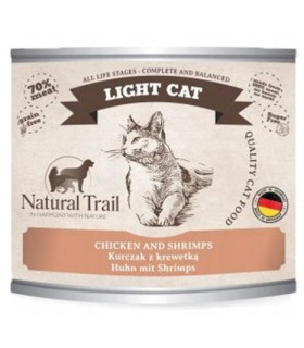 NATURAL TRAIL Light Cat KURCZAK I KREWETKI 200g