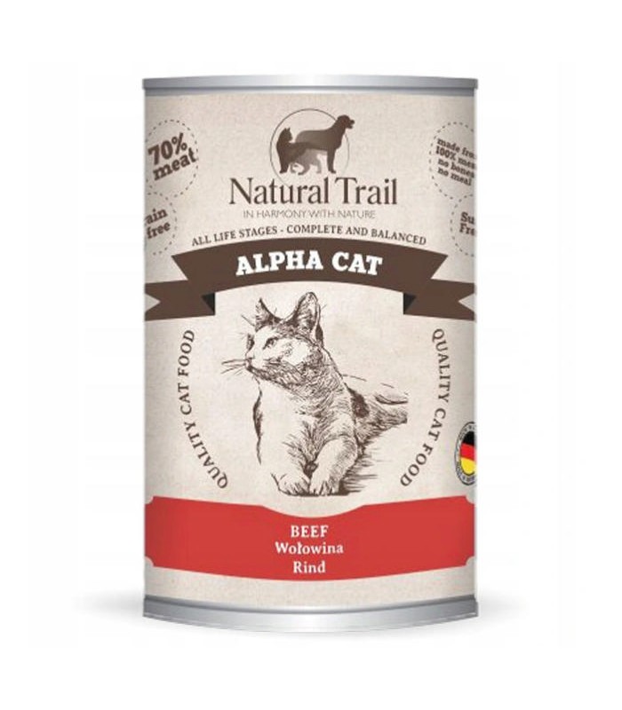 NATURAL TRAIL Alpha Cat WOŁOWINA 400g
