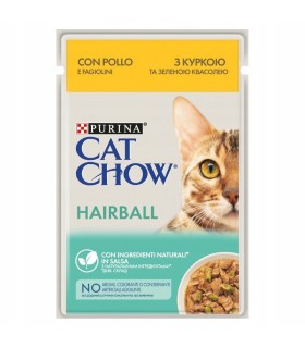 PURINA CAT CHOW dla Kota Hairball ODKŁACZAJĄCA Zestaw 10x 85g