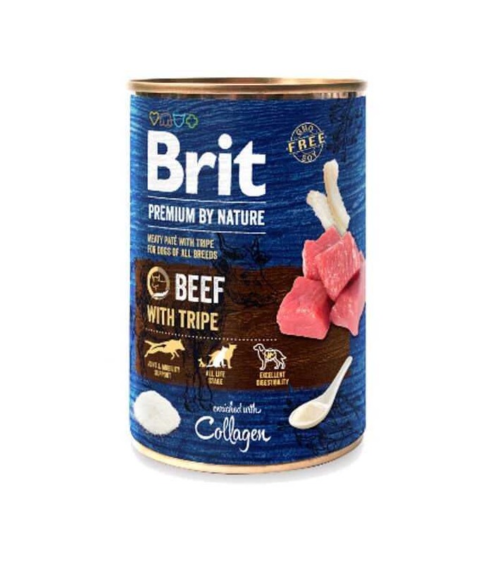 Brit Premium By Nature Beef & Tripe WOŁOWINA 400g
