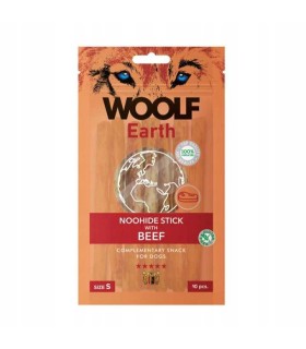WOOLF EARTH Przysmak Noohide Stick with Beef roz. S 85g