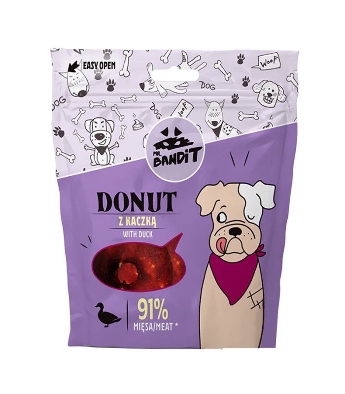 Mr. Bandit Donut Gryzak dla Psa z Kaczką 500g