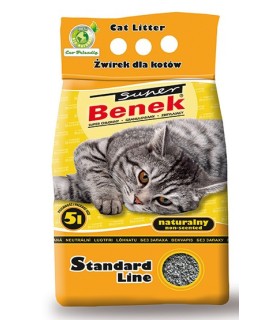 Super Benek żwirek dla kota Naturalny (żółty) 10L