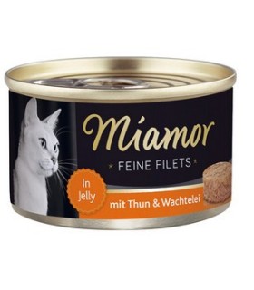Miamor Feine Filets Dose Thunfisch Wachtelei - tuńczyk i