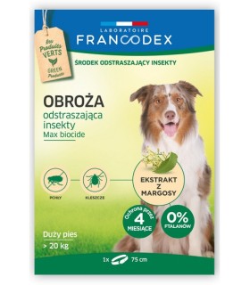 Francodex Obroża odstraszająca insekty duże psy powyżej