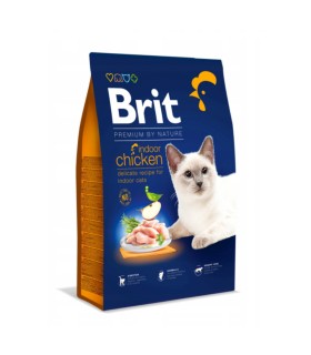 Brit Premium Cat Indoor KURCZAK 800 g