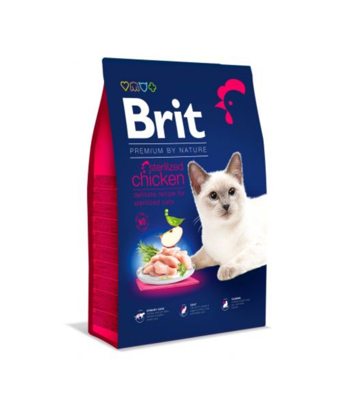 Brit Premium Cat Sterilised KURCZAK 300g