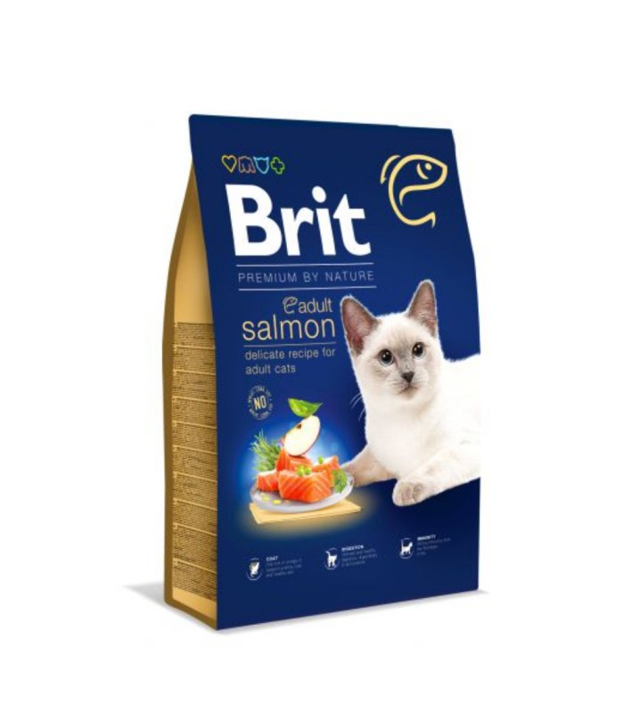 Brit Premium Cat Adult Łosoś SALMON 800 g