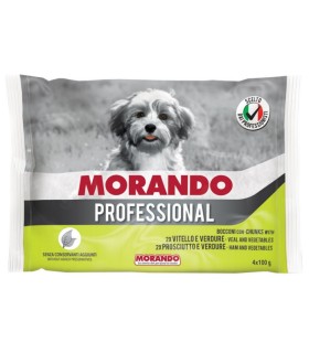 Morando Pro Mokra karma dla psów małych ras 2x Pasztet z Cielęciną i Warzywami  2 x Szynka z Warzywami 4 x 100 g